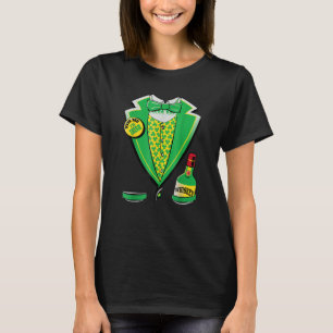 Funny St Patrick S Day Leprechaun Irish Tuxedo Luc T-Shirt