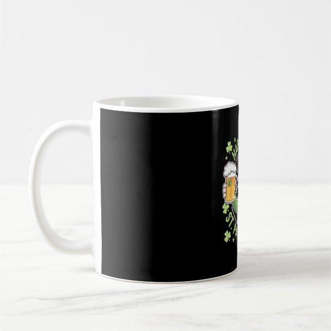 Funny St. Patrick’s Day Pug with Beer Mug (Left)