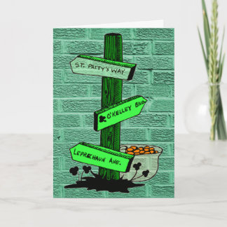 Funny St. Patrick’s Day Sign Post Card