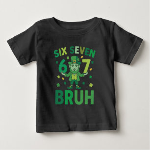 Funny St. Patricks Day 2026 – Six Seven 67 Bruh Baby T-Shirt