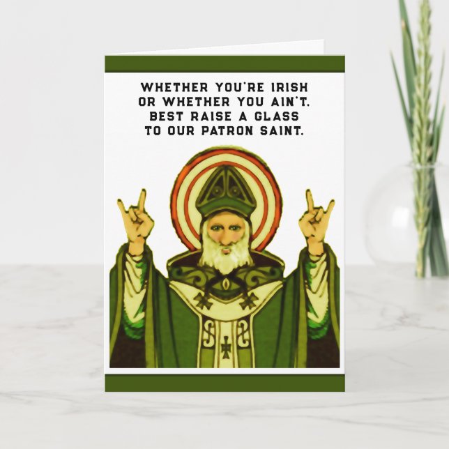 Funny St. Patrick's Day Card (Front)