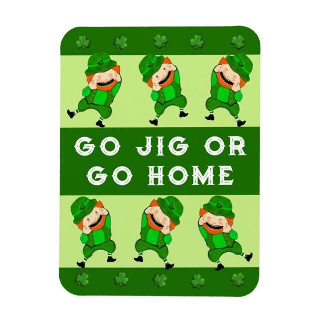 Funny St. Patrick's Day Card Magnet (Vertical)
