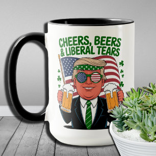 Funny St. Patrick's Day Cheers & Liberal Tears Mug