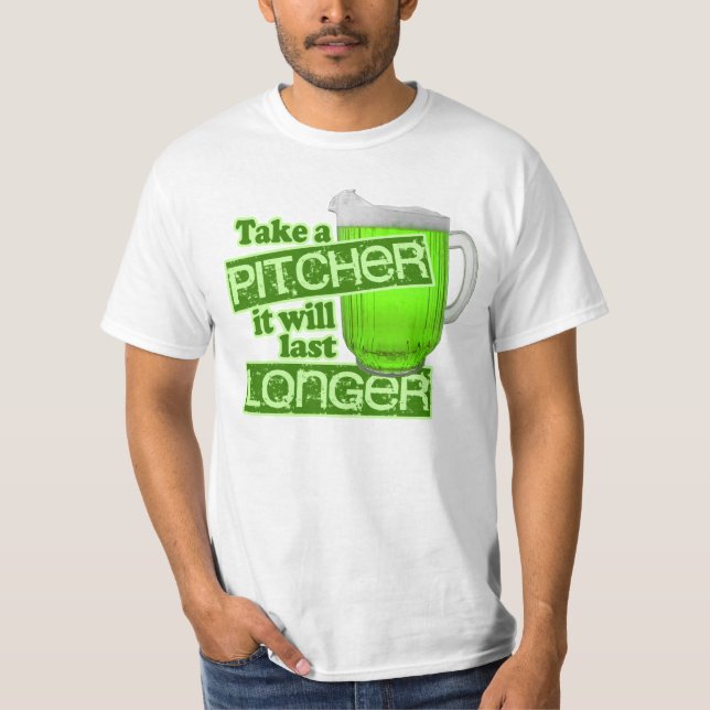 Funny St. Patrick's Day Green Beer T-Shirt (Front)