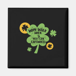 Funny St Patricks Day Gymnastics Gymnast For Girls Magnet