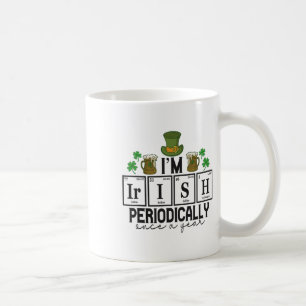 Funny St Patricks Day Irish Chemistry Periodic Ele Coffee Mug