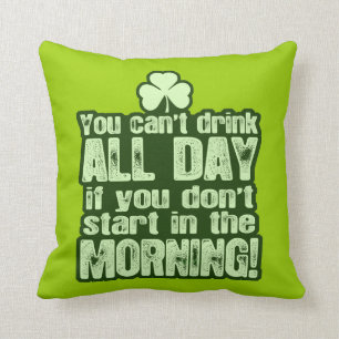 Funny St Patrick's Day Irish Cushion