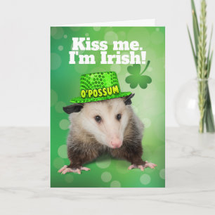 Funny St. Patrick's Day Irish O'Possum Card