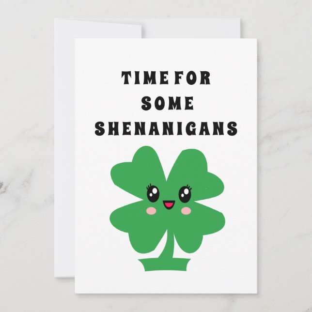 Funny St. Patrick's Day  - Lucky Charms Card (Front)