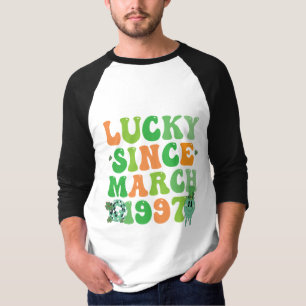 Funny St Patrick's Day Lucky Since March 1997 T-Shirt