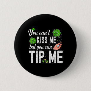 Funny St Patricks Day Nail Tech Waitress Waiter Ti 6 Cm Round Badge