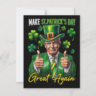 Funny St Patricks Day Parody Holiday Card
