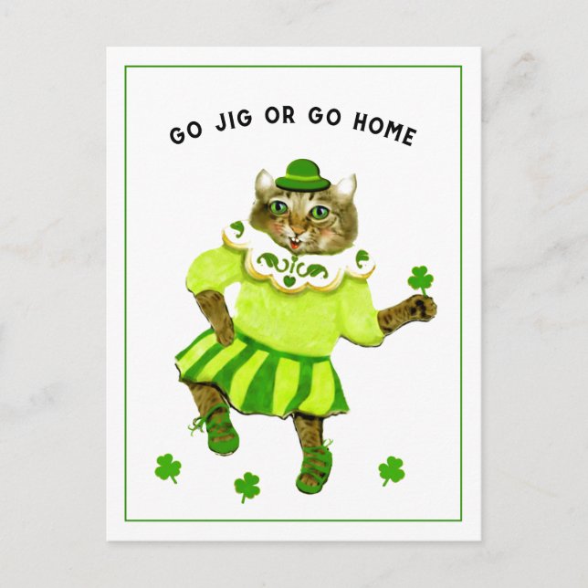Funny St. Patrick's Day Postcard (Front)
