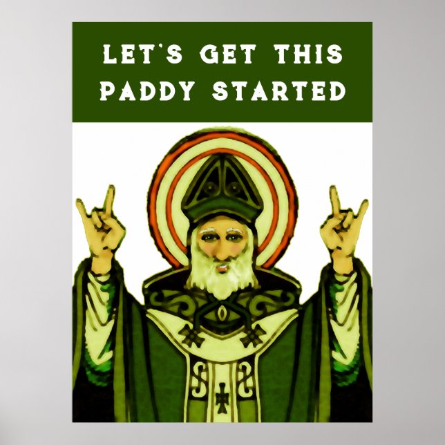 Funny St. Patrick's Day Poster (Front)