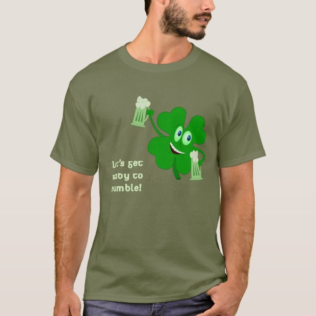 Funny St Patricks Day Shamrock Shirt (Front)