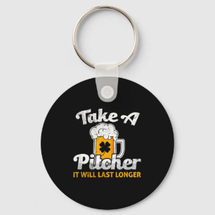 Funny St Patricks Day Shirt Deez Tees Vintage Dist Key Ring