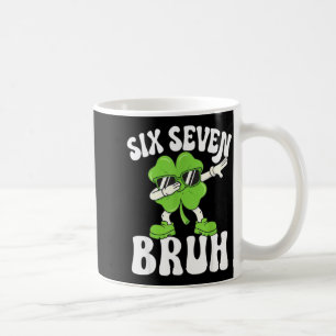 Funny st patricks day six seven bruh shamrock 67 coffee mug