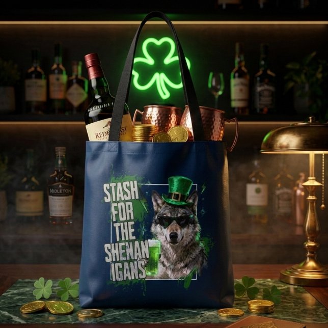 Funny St Patricks Day Stash For Shenanigans Tote Bag (Creator Uploaded)