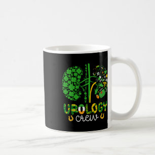 Funny St Patricks Day Urology Crew Shamrock Nurse  Coffee Mug