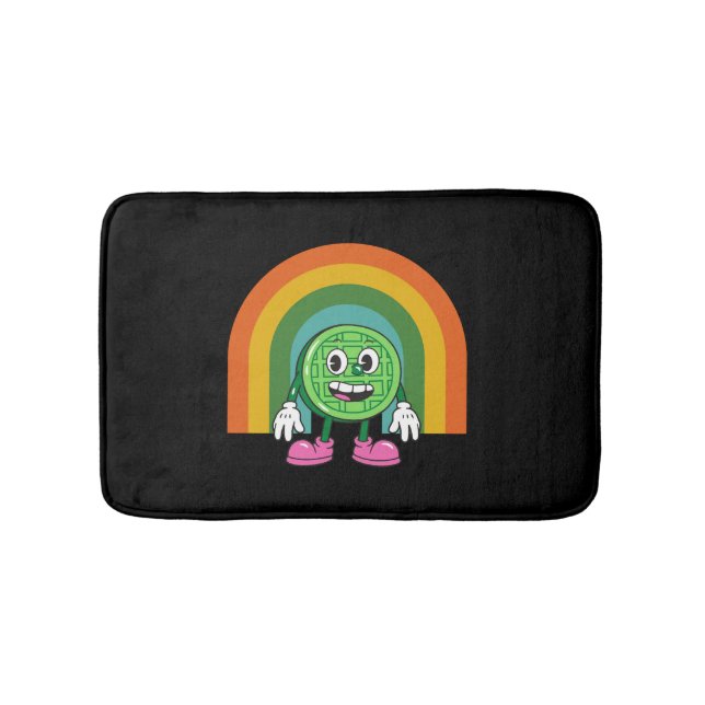 Funny St Patricks Day Waffle Funny Waffle Bath Mat (Front)
