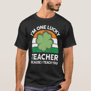 Funny St Patricks Day  Women Cute I'm One Lucky Te T-Shirt
