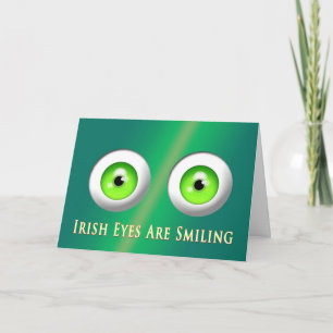 FUNNY ST. PATRICK'S GREETING - IRISH EYES CARD