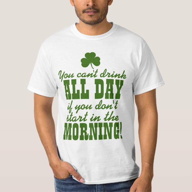 Funny St Pattys Day Drinking Party T-Shirt (Front)