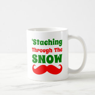 Funny Staching Through The Snow Coffee Mug