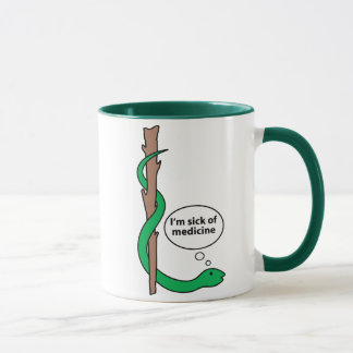 Funny Staff of Asclepius Mug
