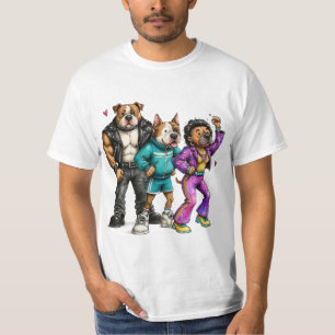 Funny Staffy Dog Shirt Cute Trio Tee