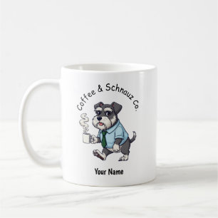 Funny Standard Schnauzer Dog Business Suit Coffee Mug