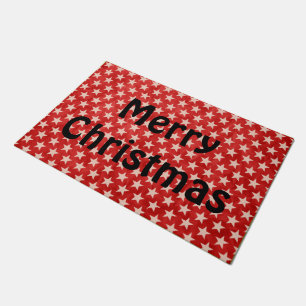 Funny Stars Pattern transparent + your back & idea Doormat