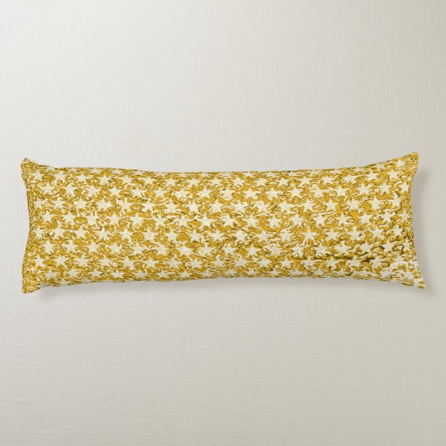 Funny Stars Pattern transparent + your idea Body Cushion (Back)