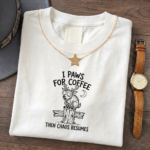Funny Startled Deer Coffee Love T-Shirt