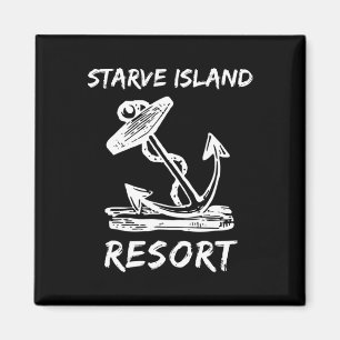 Funny Starve Island South B Put-in-y Islands Boati Magnet