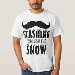 Funny Stashing Through the Snow T-Shirt