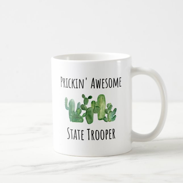 Funny State Trooper Police Academy Graduation Gift Coffee Mug (Right)