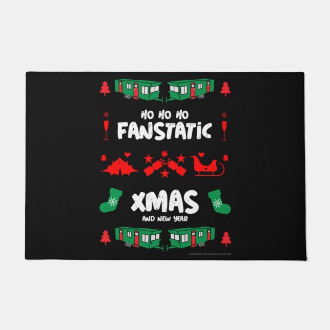 Funny Static Caravan Mobile Home Gifts     Doormat (Front)