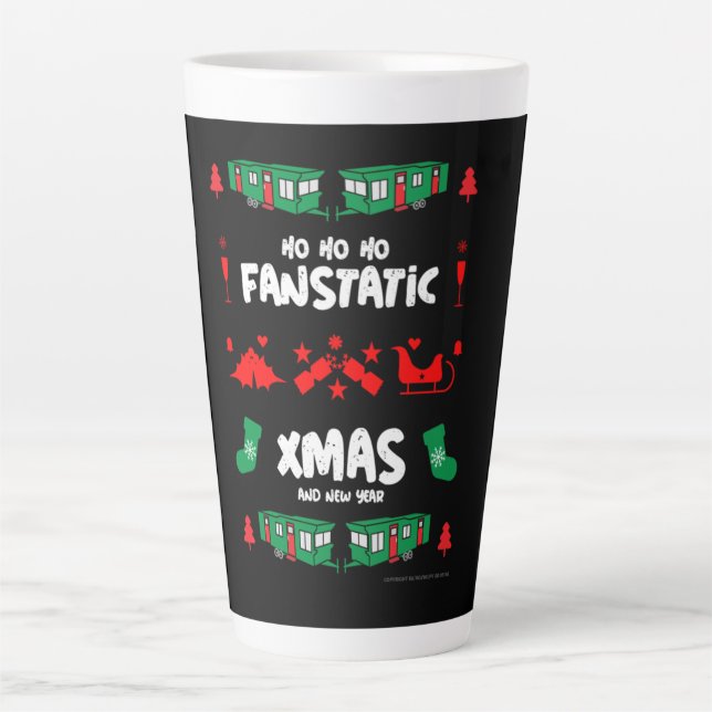 Funny Static Caravan Mobile Home Gifts     Latte Mug (Front)