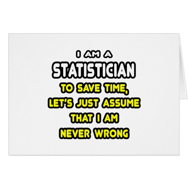 Funny Statistician T-Shirts and Gifts (Front Horizontal)