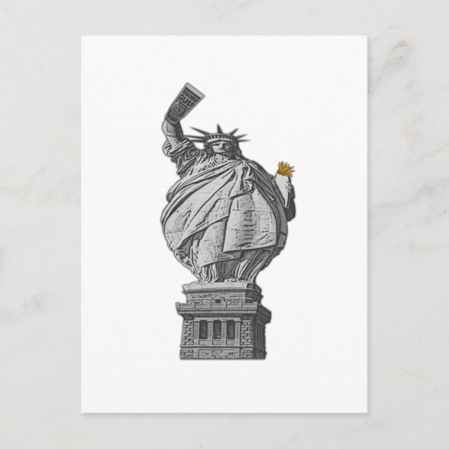 Funny statue of liberty postcard (Front)