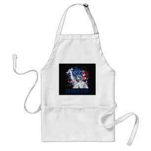 Funny Statue Of Liberty USA Flag Labour Day Patrio Standard Apron