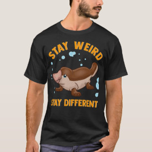 Funny Stay Weird Stay Different Cute breed boston T-Shirt