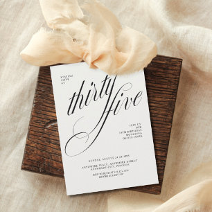 Funny staying alive at 35 birthday invitation