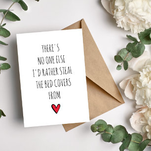 Funny Steal The Bed Covers  Holiday Card