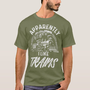 Funny Steam Train Lover Gifts For Men Model T-Shirt