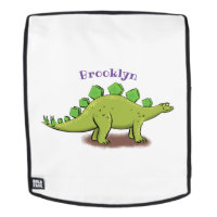 Funny stegosaurus dinosaur cartoon