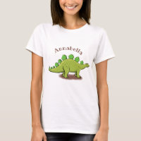Funny stegosaurus dinosaur cartoon