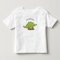 Funny stegosaurus dinosaur cartoon