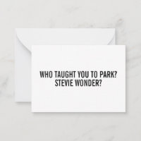 Funny Stevie Passive Aggressive Parking Ticket 